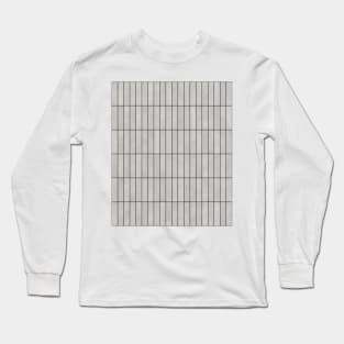 Rectangular Grid Pattern - Grey Long Sleeve T-Shirt